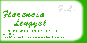 florencia lengyel business card
